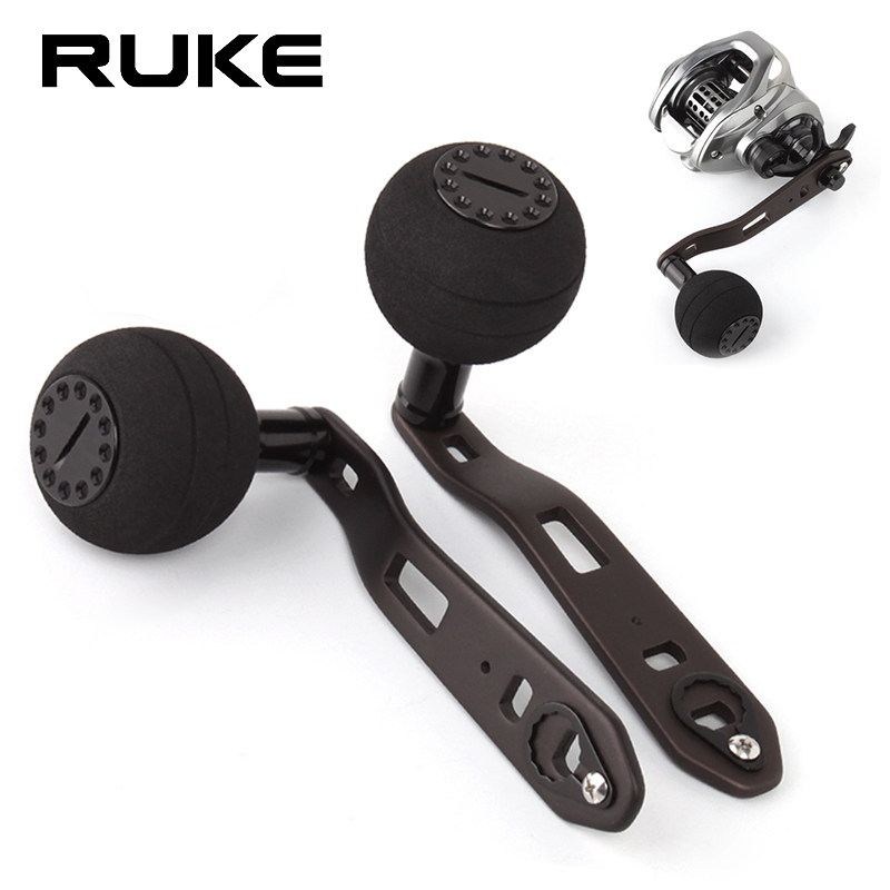 Trolling Reel - ルケ合金製釣りリールハンドル、EVAノブ付き、長さ110mm、穴径8x5/7x4mm、トローリングリール用、釣りリールアクセサリー。