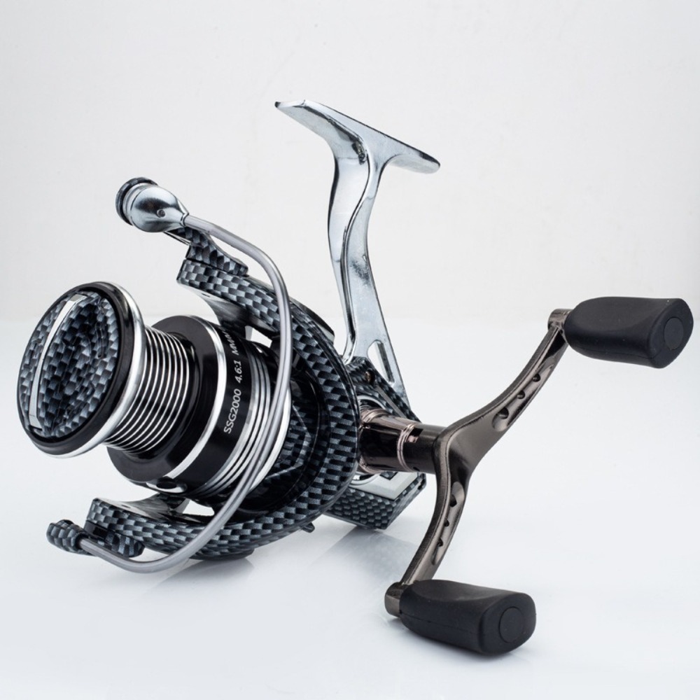 Trolling Reel - ダブルリール釣り用リールハンドル 人間工学に基づいた設計 頑丈なロッカー 釣り用ノブグリップ 軽量 再利用可能なスピニングリール交換用