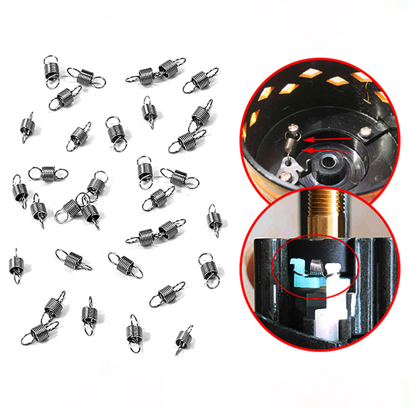 Reel Repair Kit - 新しい · 10 個スピニングホイールスイングアーム反転スイッチリターンスプリング釣りリールスプリングアクセサリースピニングホイールエクステンションスプリング