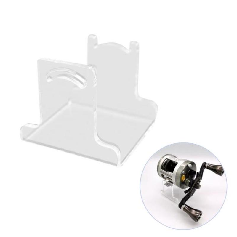 Spincast Reel - 1/2個入り 釣り用棚、釣り道具収納、装飾用、アクリル製、ベイトキャスティングリール用ディスプレイ棚、安定したベース