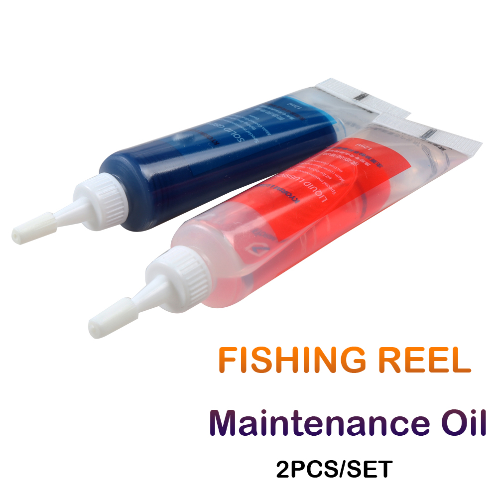 Reel Oil - 釣りリールのメンテナンス,飲料ホイール,液体潤滑剤,2個
