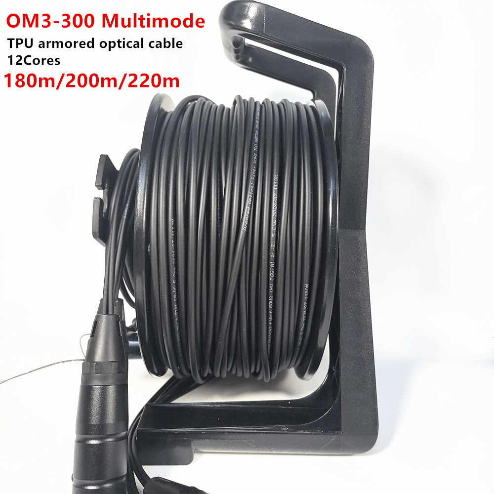 OM3マルチモード、TPU装甲光ファイバーケーブル、屋外用、 - Reel Cover のレビューと価格