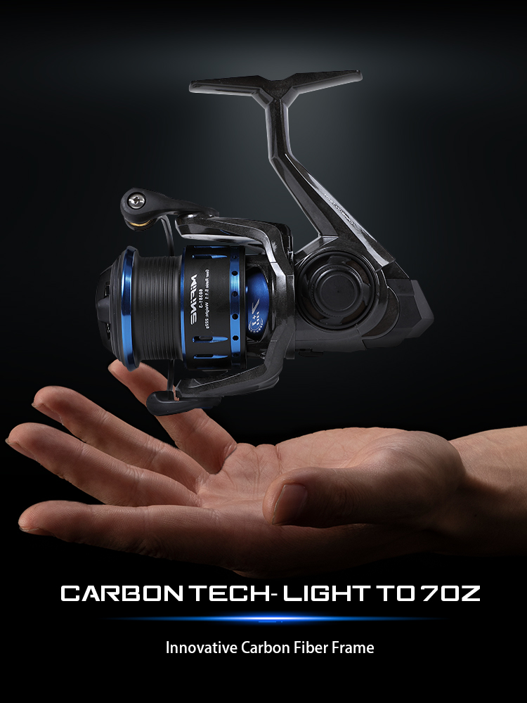 MIFINEカーボンテック軽量スピニングリール、ギア比5.1 - Trolling Reel のレビューと価格
