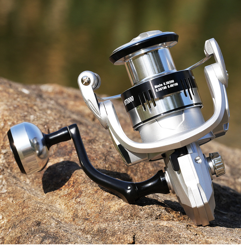 シルバーフィッシングリール スピニング 超軽量メタルスプール - Trolling Reel のレビューと価格